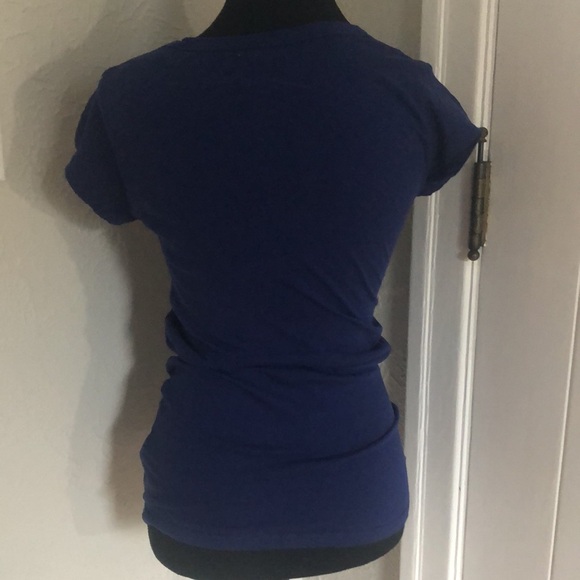 Ladies Dark Blue Guess T-Shirt - Size Small - Picture 3 of 5